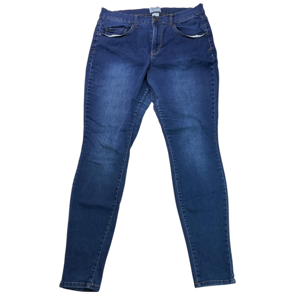 Mudd Blue Jegging Fit Jeans Women Size 15 High Rise Stretch Dark Wash Denim